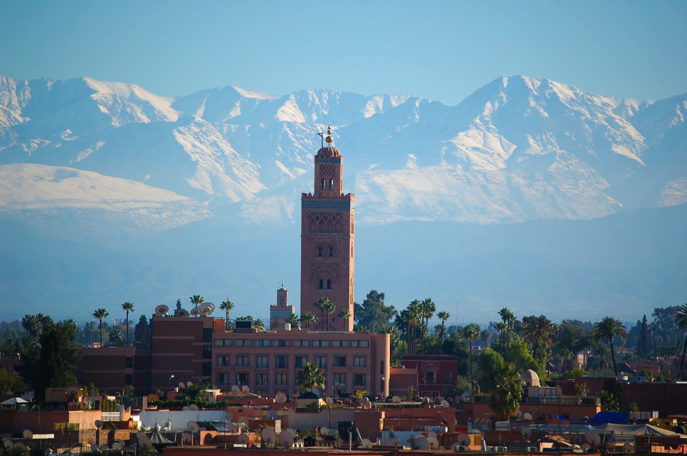 Kasbah below the Atlas mountains
